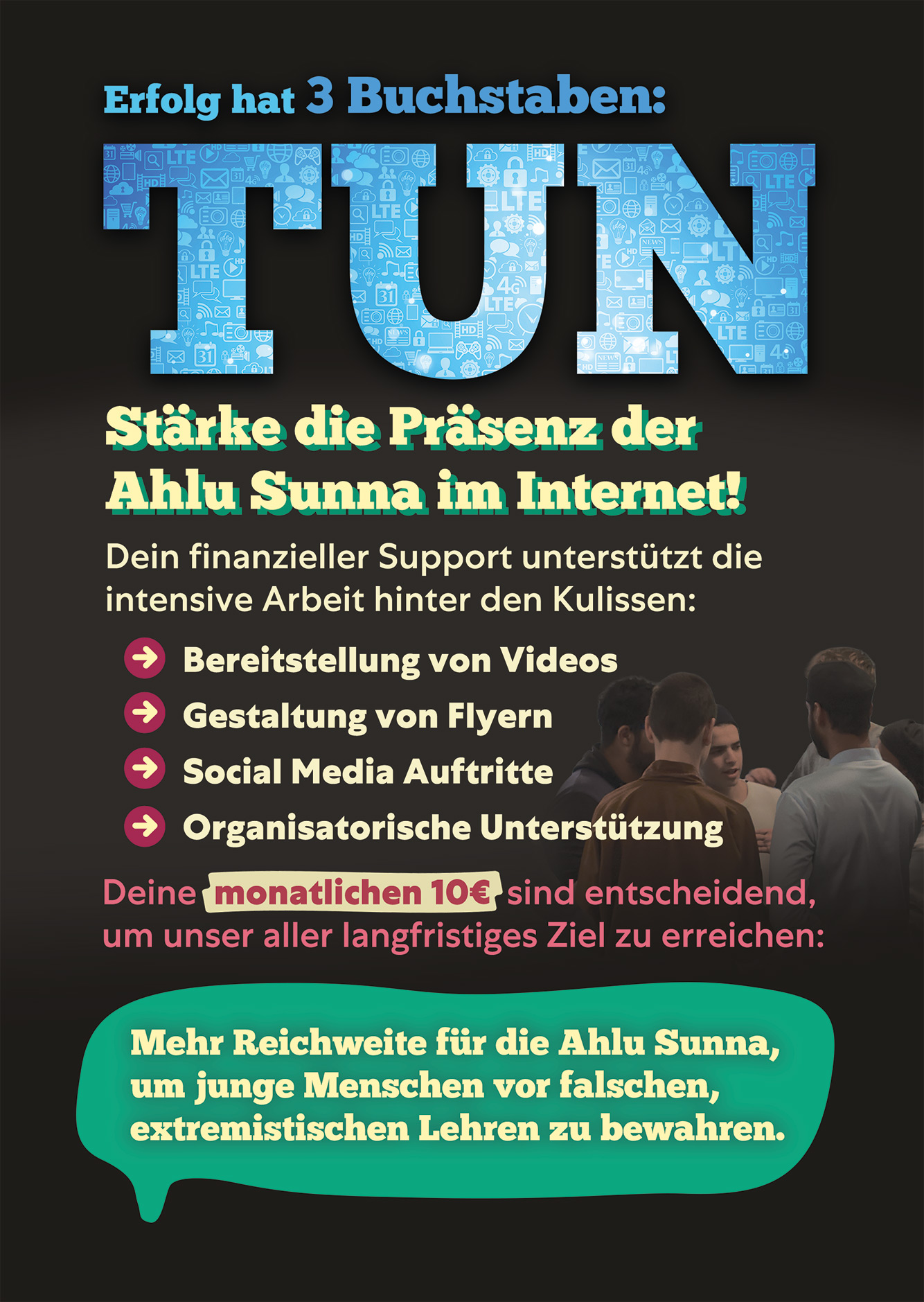Flyer Web Kampagne Ahlu Sunna vorne